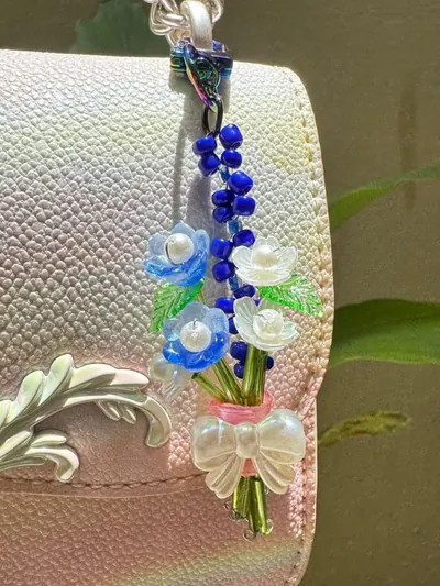 Midnight Iris Charm — handmade by MeShanvi Studio