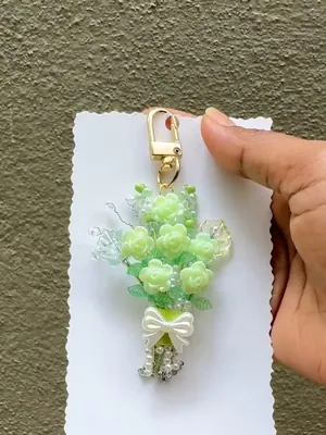 Fern Mint Bouquet Charm — handmade by MeShanvi Studio