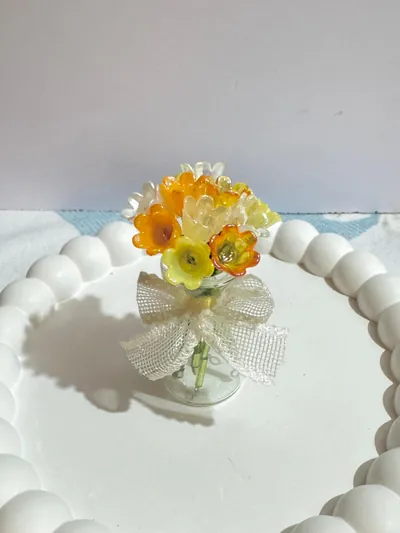 Marigold Morning Jar — handmade by MeShanvi Studio