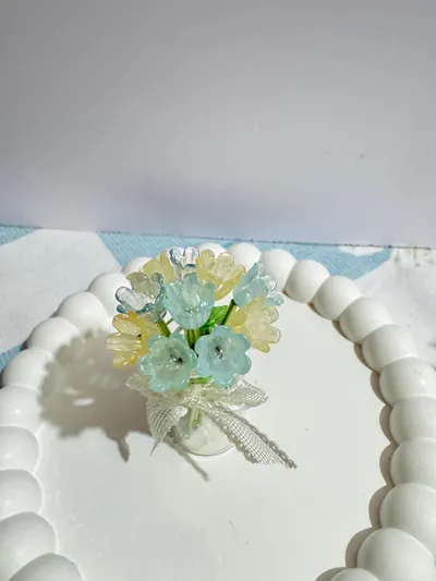 Seaglass Posy Jar — handmade by MeShanvi Studio