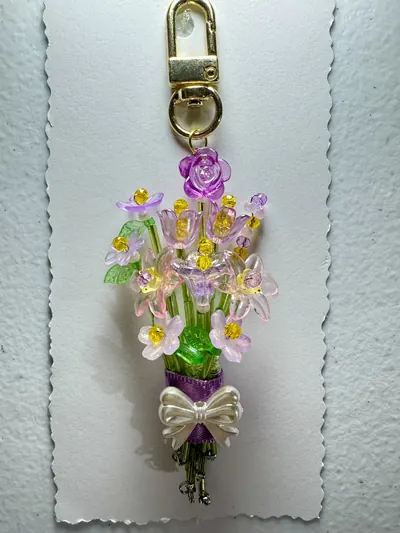 Wisteria Bloom Charm — handmade by MeShanvi Studio
